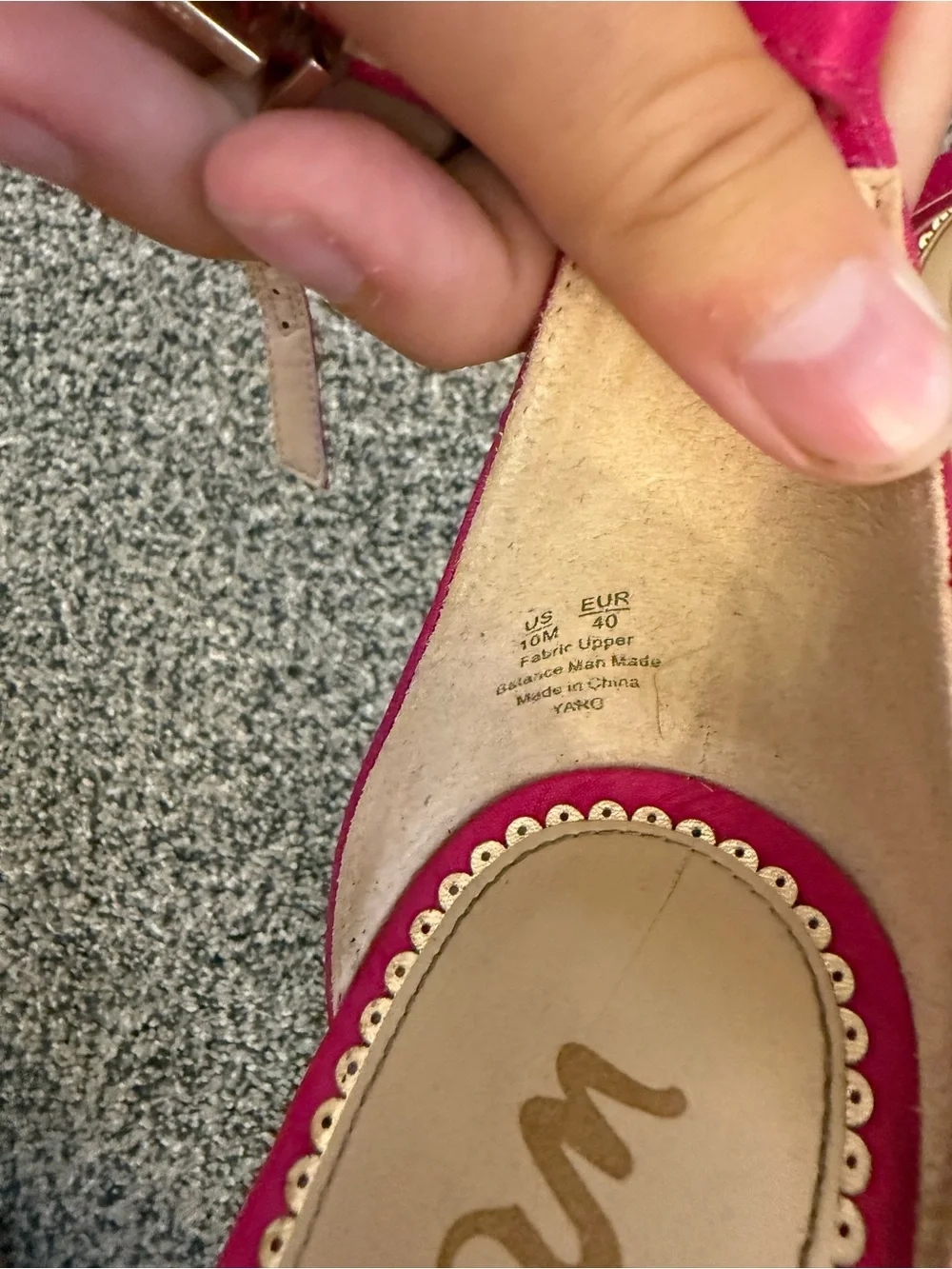 Sam Edelman Hot Pink Block Heel Sandals